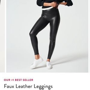 SPANX Faux Leather Leggings